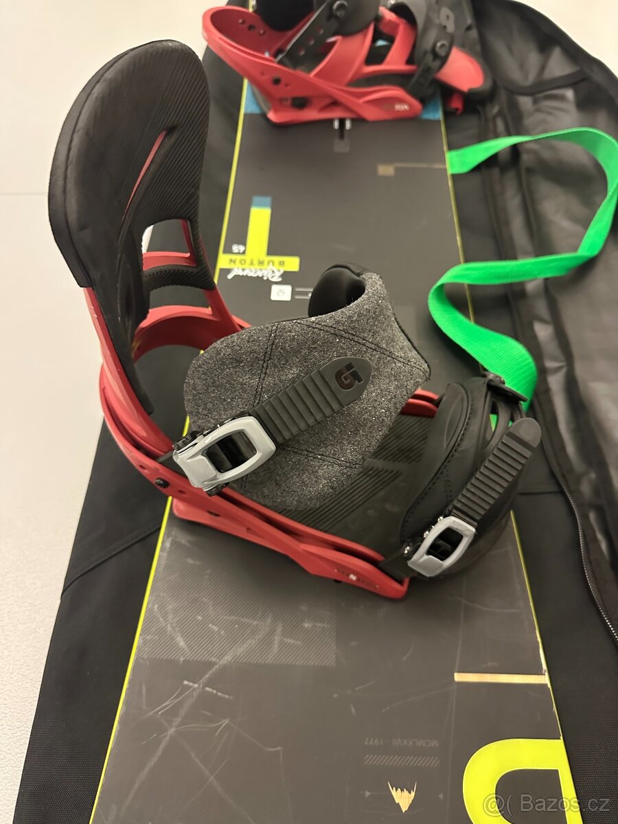 Kompletní snowboardová výbava BURTON prkno,vázání,boty a bag - 4