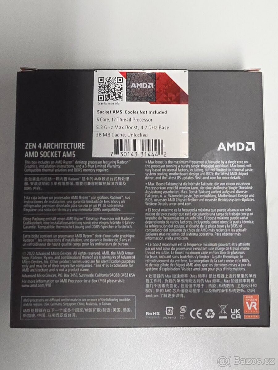 AMD Ryzen 5 7600X - 4