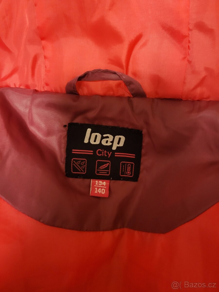 Bunda dětská LOAP INBELO zimní růžová - 4