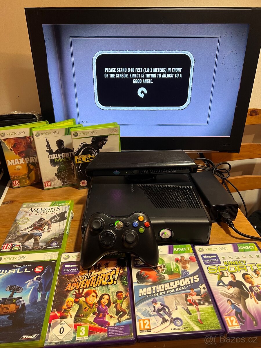 Xbox 360 Slim 250GB + příslušenství Kinect a hry - 4