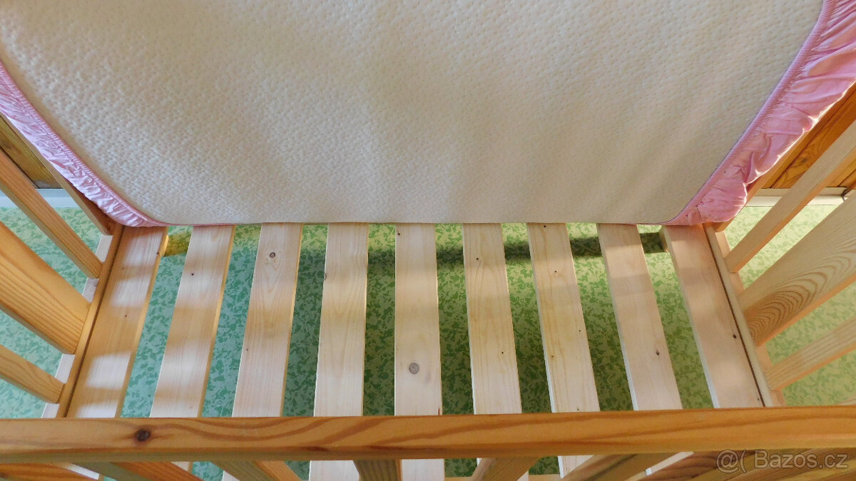 Dětská dřevěná postýlka - Oříšek - 4