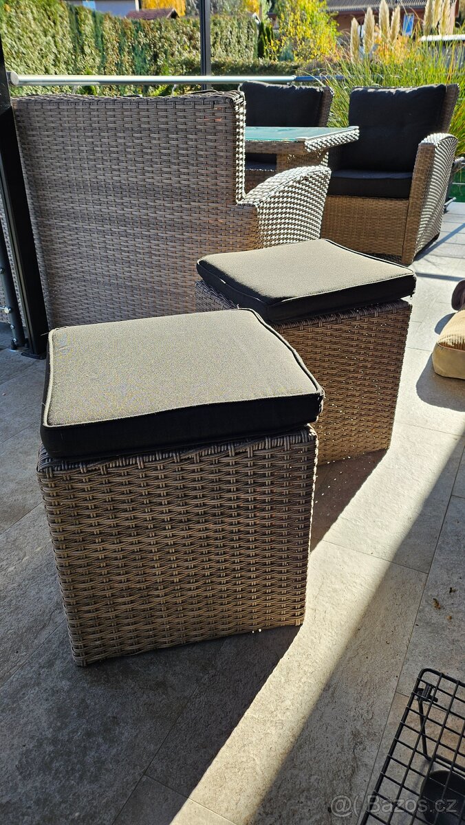 Ratanový zahradní set 6ks - 4