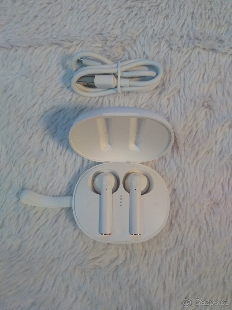 Bezdrátová sluchátka Baseus Encok True W05, bílé - 4