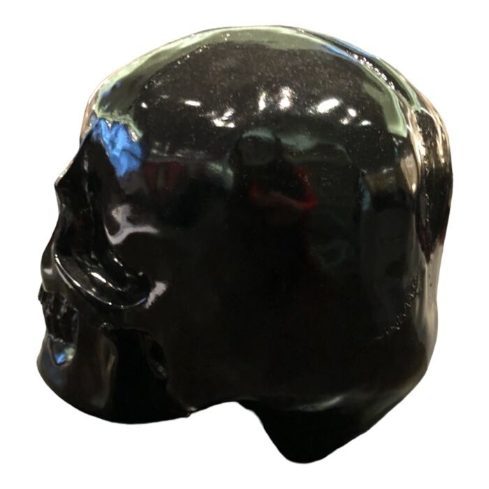 Skull-Black lebka Polystone, 24cm - 4