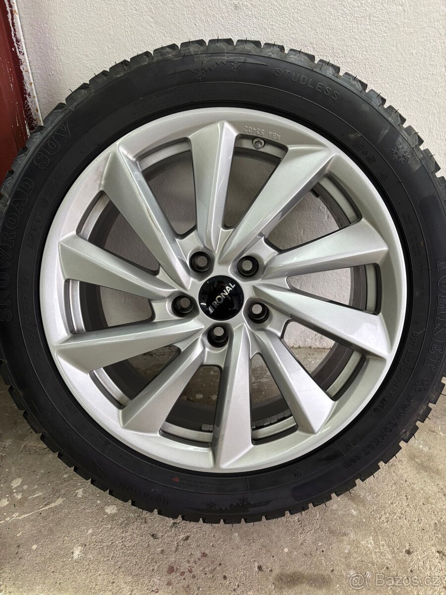 Kola 5x114,3 R18 - zánovní + zimní PNEU - 4