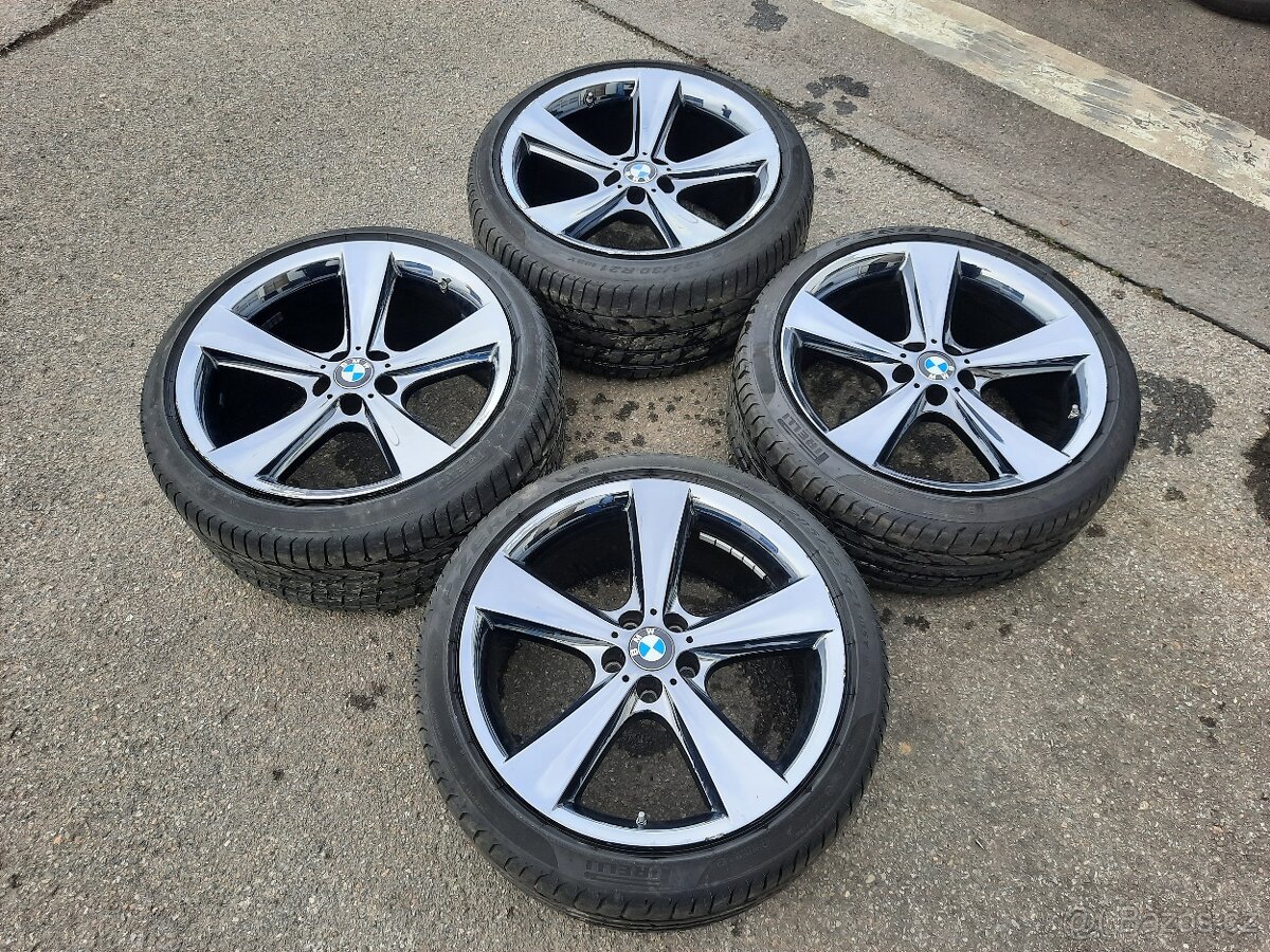 BMW X5, X6 Originál 21" sada style 128 Chromy - 4