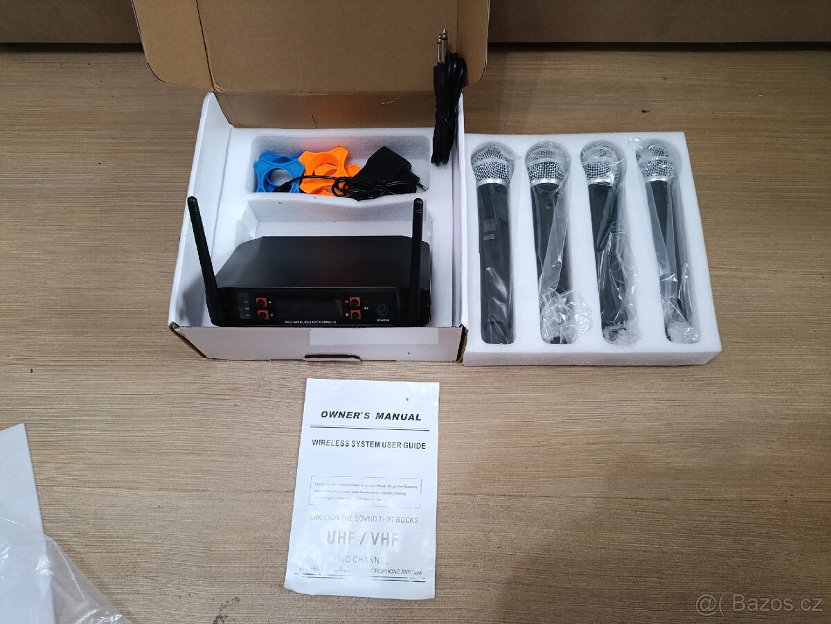 Nová sada 4 ks bezdrát + přijimač - 4