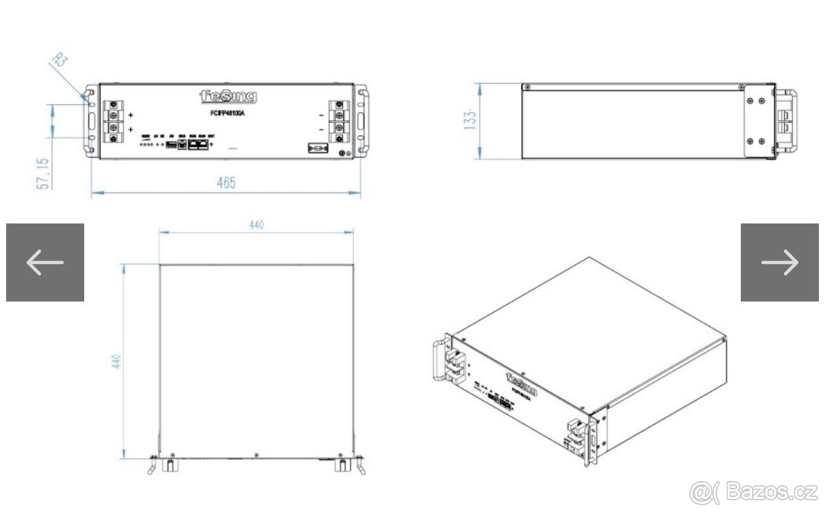 Prodám baterie k FVE plus střídače. Nepoužité - 4