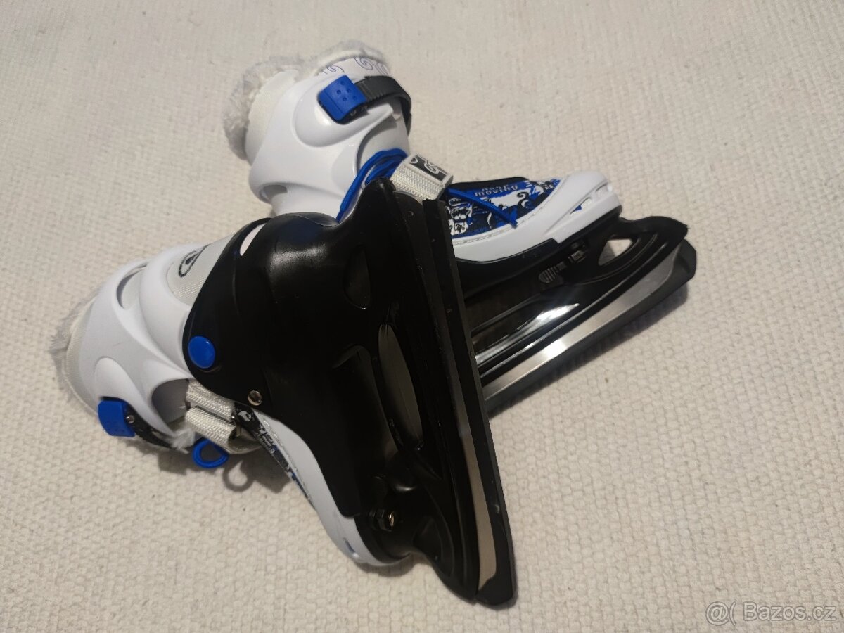 Zimní brusle WORKER Izaky Pro - s kožíškem, vel. 30-33 - 4