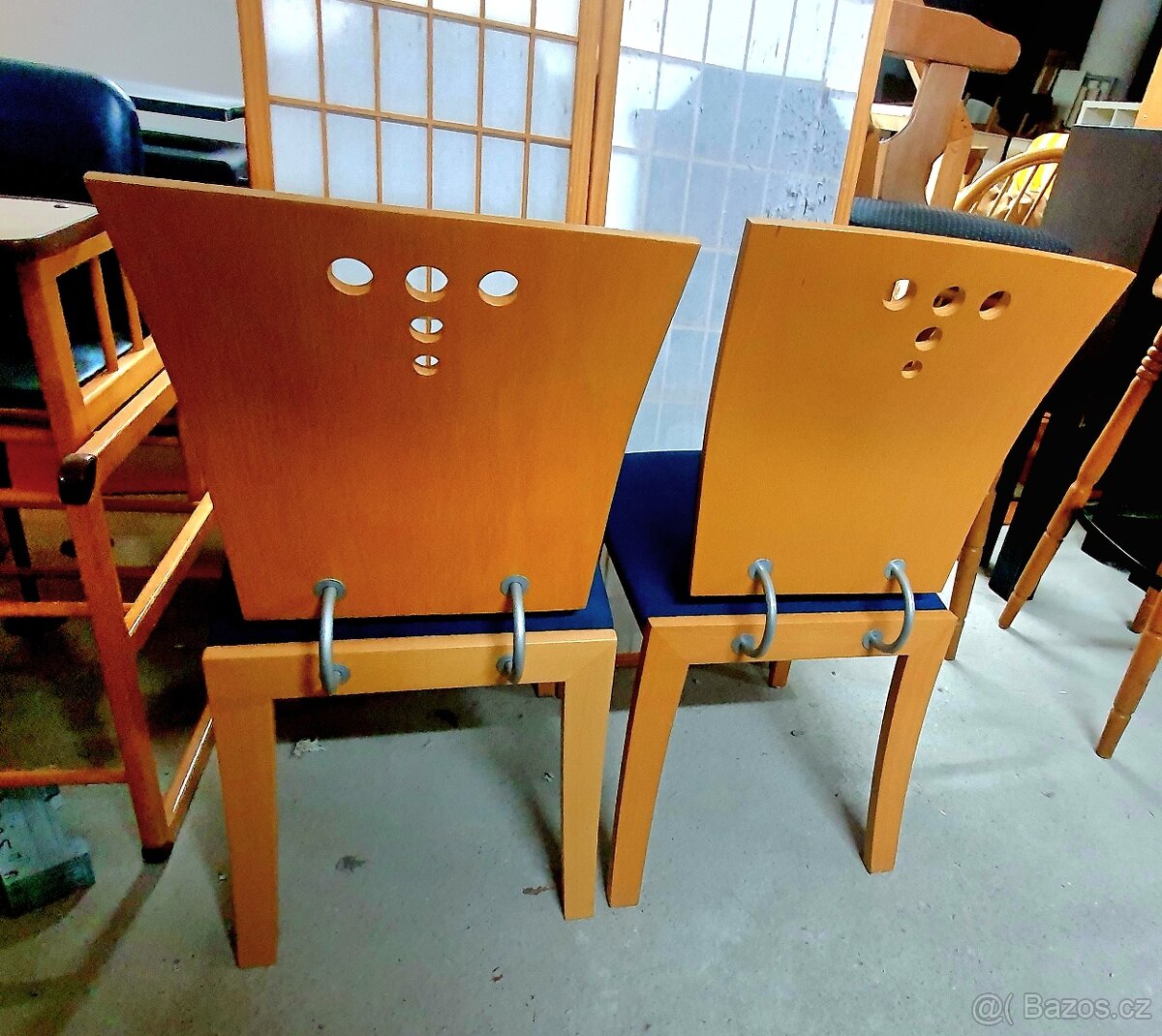 2 polstrované židle - 4