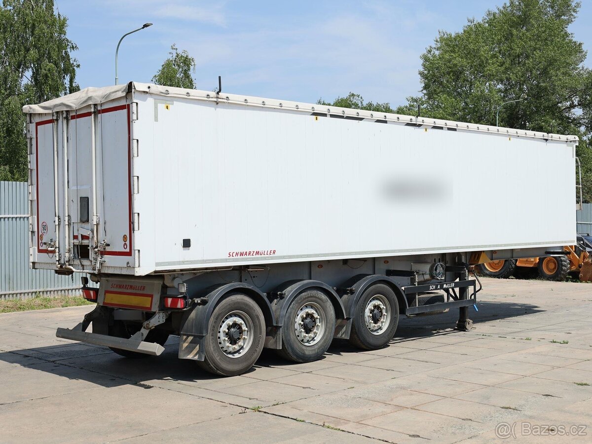 Schwarzmüller KIS 3/E, HLINÍKOVÝ, 50 CBM, 44 TUN, NÁPRAVY BP - 4