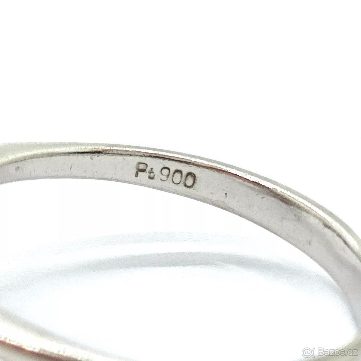 LUXUSNÍ PLATINOVÝ DIAMANTOVÝ PRSTEN S RUBÍNEM - 4