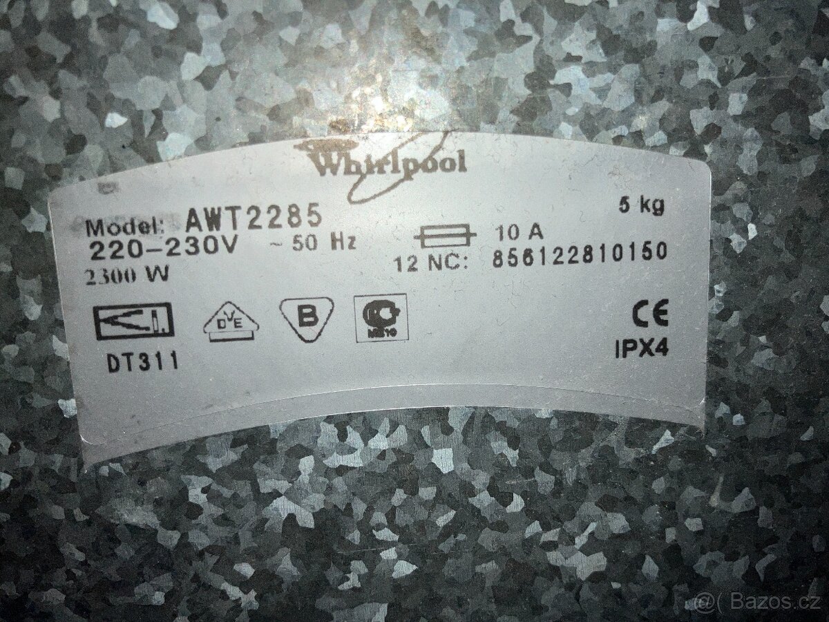 Pračka Whirlpool AWT 2285 na náhradní díly - 4