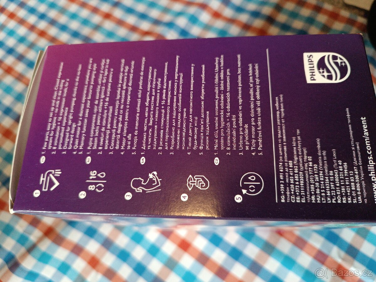 Elektronická odsávačka mateřského mléka, PHILIPS - 4