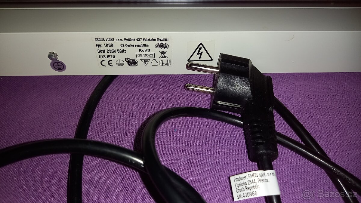 Zářivkové svítidlo Argus ZS 1030 30W + zářivka T8 - 4