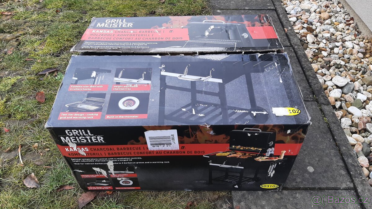 Gril na dřevěné uhlí NOVÝ - 4
