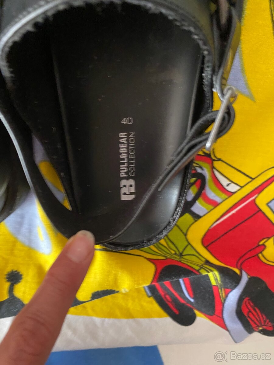 krásné kožené pantofle Pull&Bear - 4