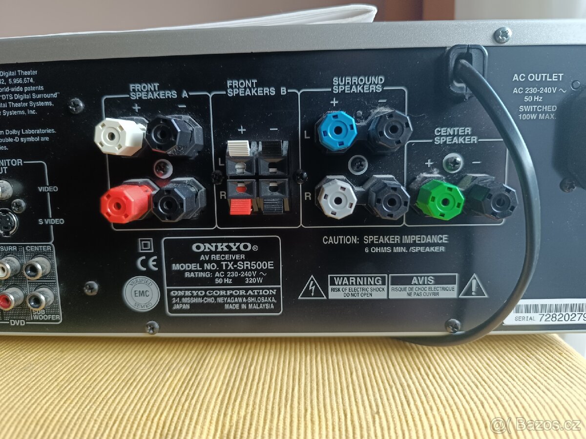Receiver Onkyo TX-SR500E + Český manuál - 4