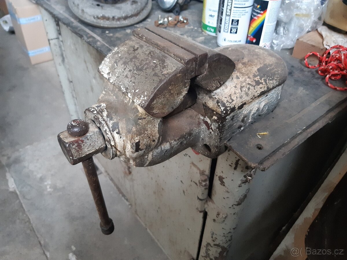 Dílenský svěrák s kovadlinkou samotný nebo s ponkem - 4