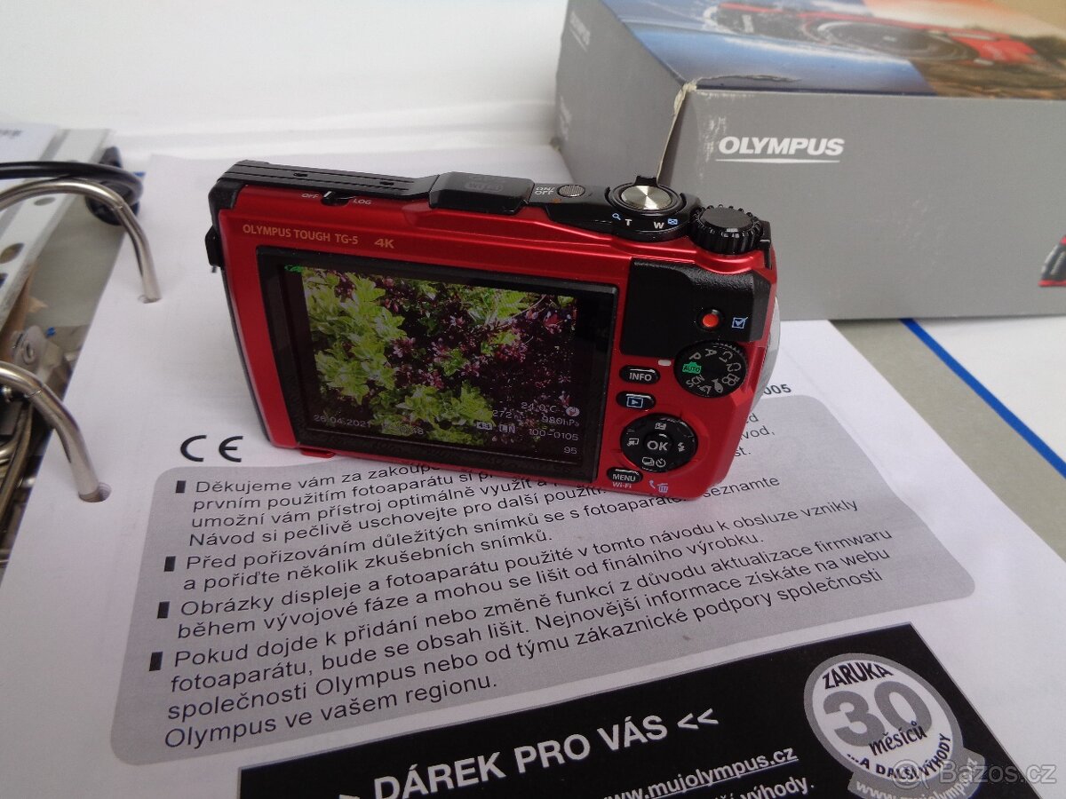 Fotoaparát Olympus TG-5 + karta 64 GB - 4
