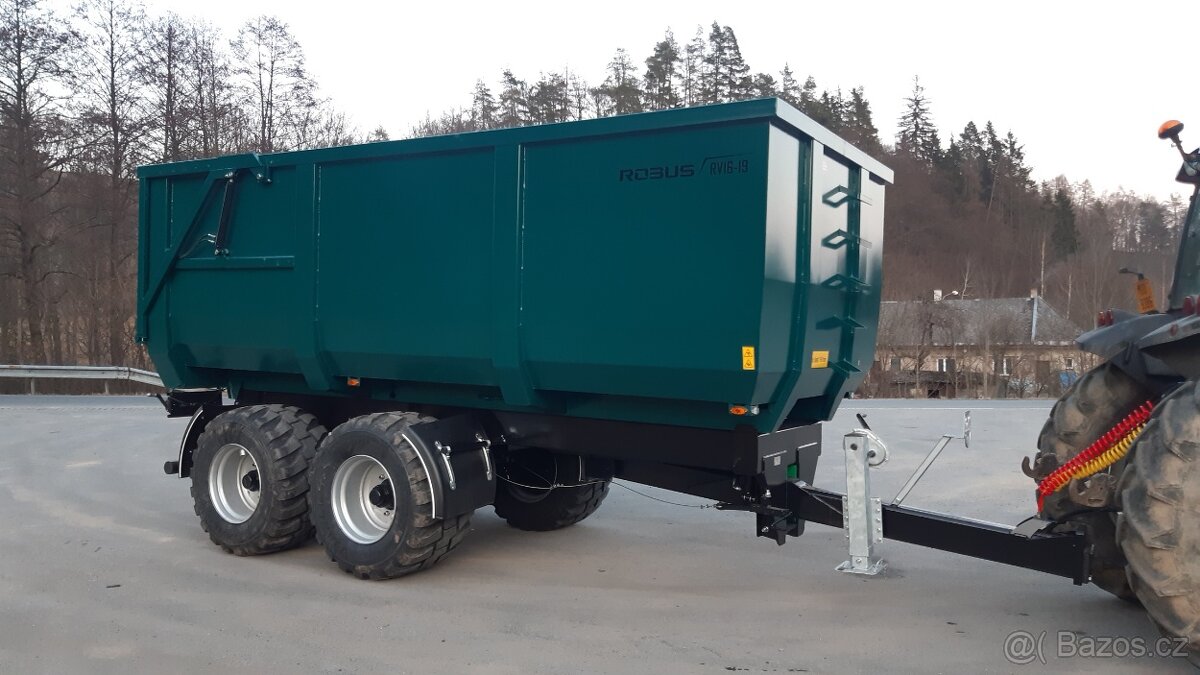 Traktorový návěs,Vlek za Traktor, Přívěs, Vlečka, 16t - 4