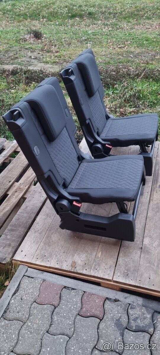 Zadní sedačky třetí řada zánovní VW Caddy r.v. 2022 - 2023 - 4