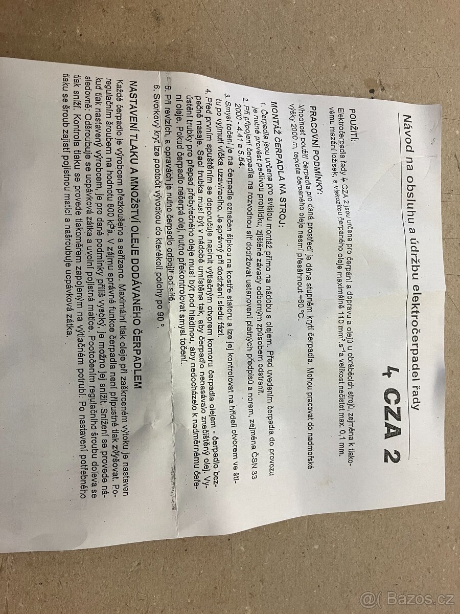 Čerpadlo 4CZA 2G Slavkov u Brna - 4