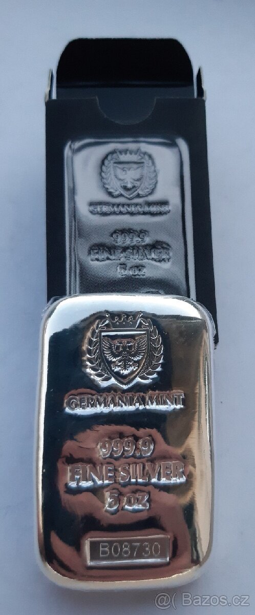5 oz slitky Germania Mint 999,9/1000 - 4