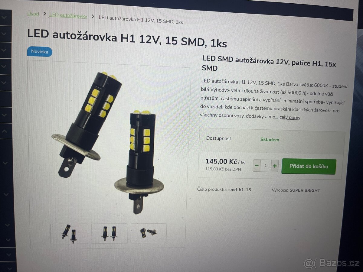 LED žárovka H1 12V - 4