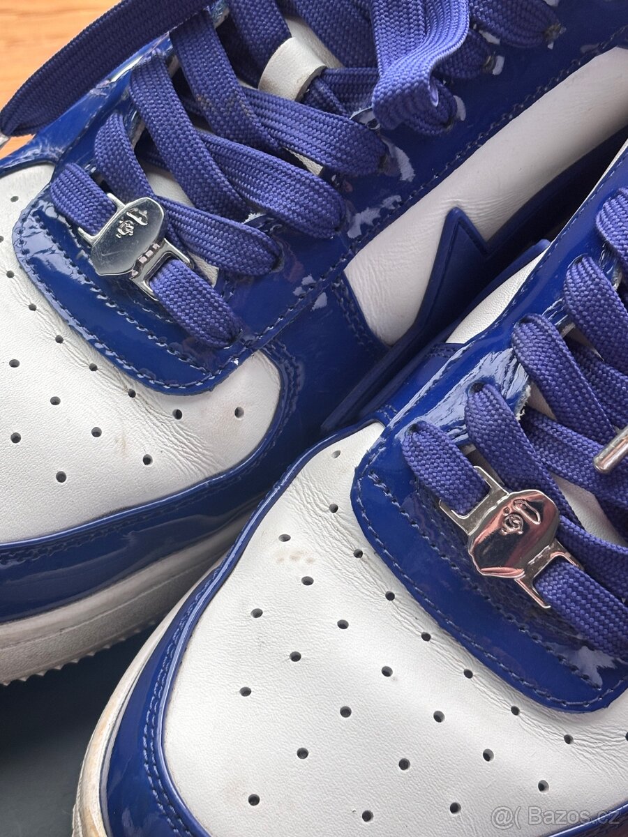 Bape Sta OS #3 "White/Navy" - 4