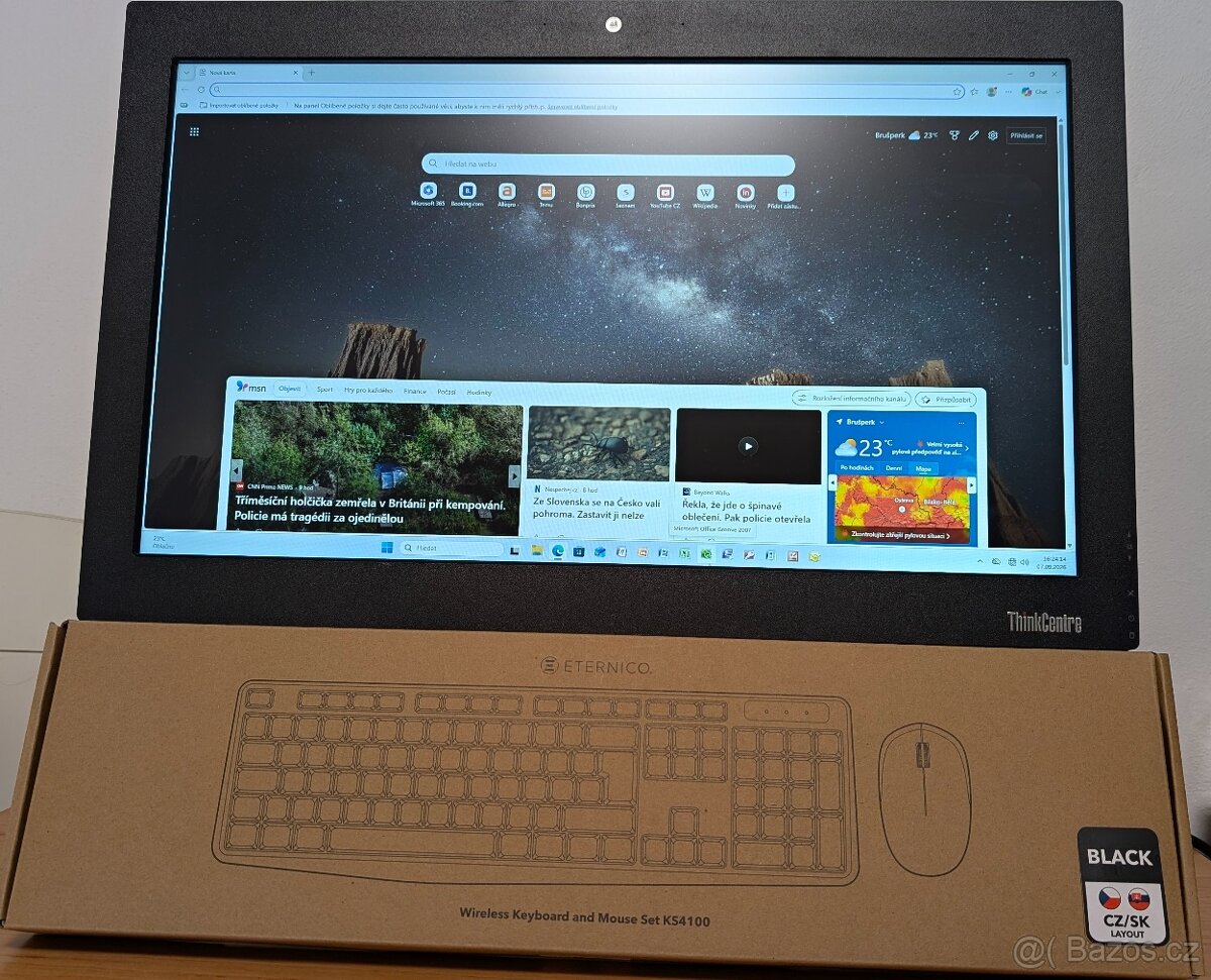 INTEL i7,Lenovo ThinkCentre M800z All In One PC,záruka - 4