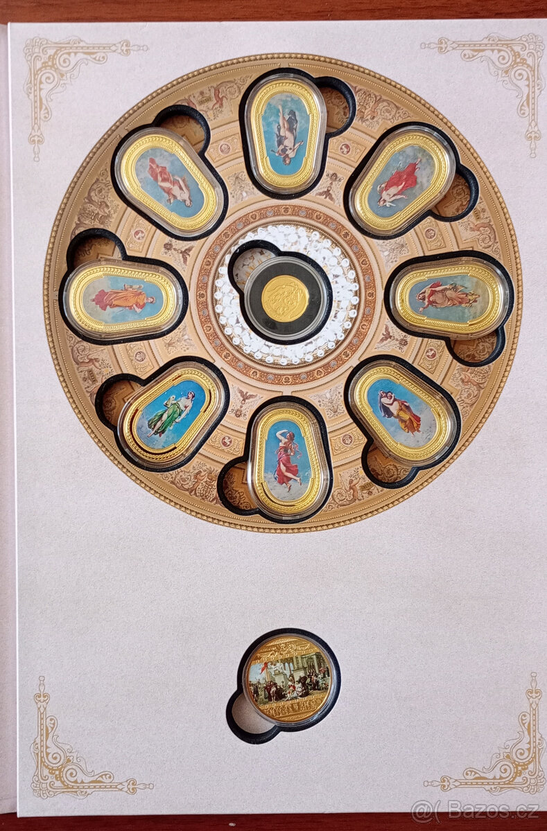 MEDAILE-EXKLUZIVNÍ KOLEKCE MÚZY NÁRODNÍHO DIVADLA-pozlaceno - 4