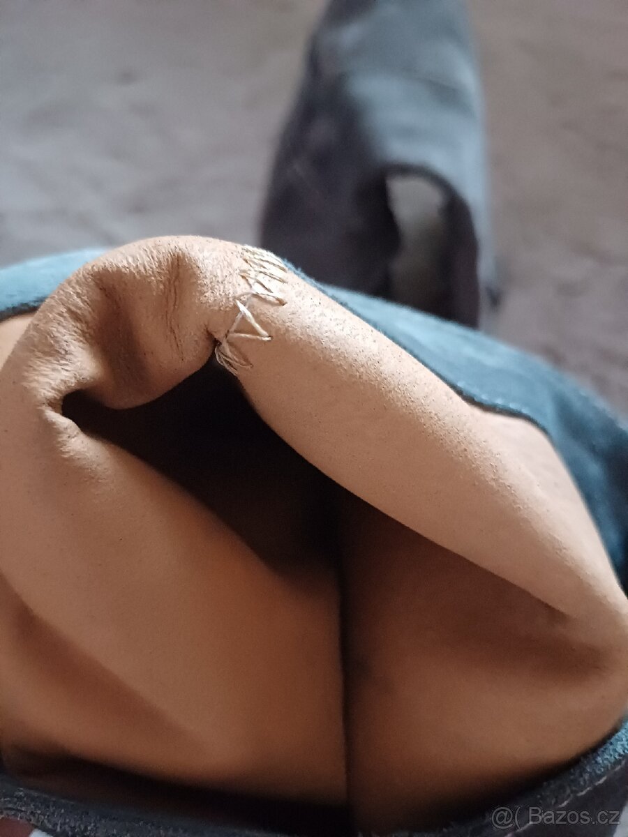 Dámské kožené kozačky vel 40 - 4