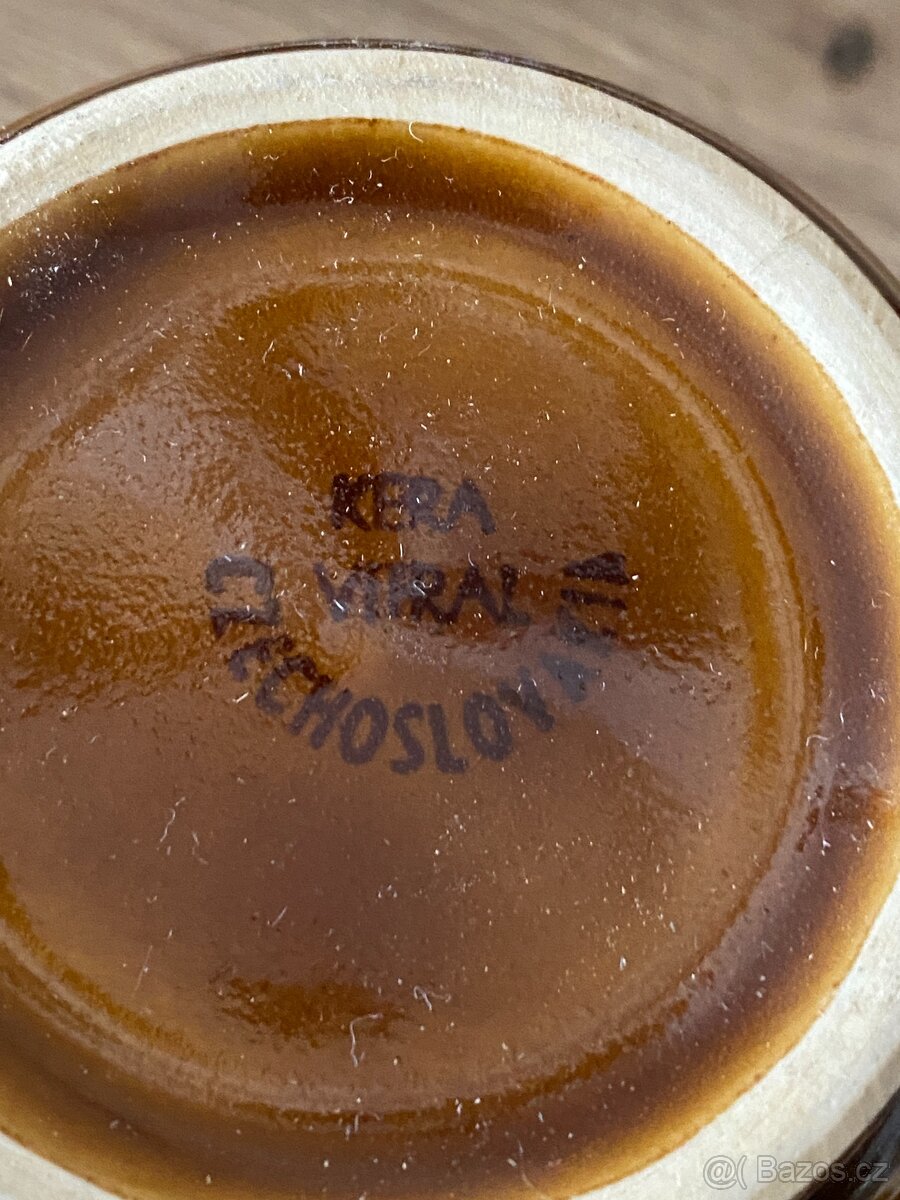 hren keramický hrnek hrneček sada hnědé hrnky - 4