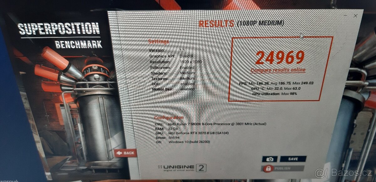 Herní PC Ryzen 7 5800X / 32GB RAM / RTX 3070 8gb - 4