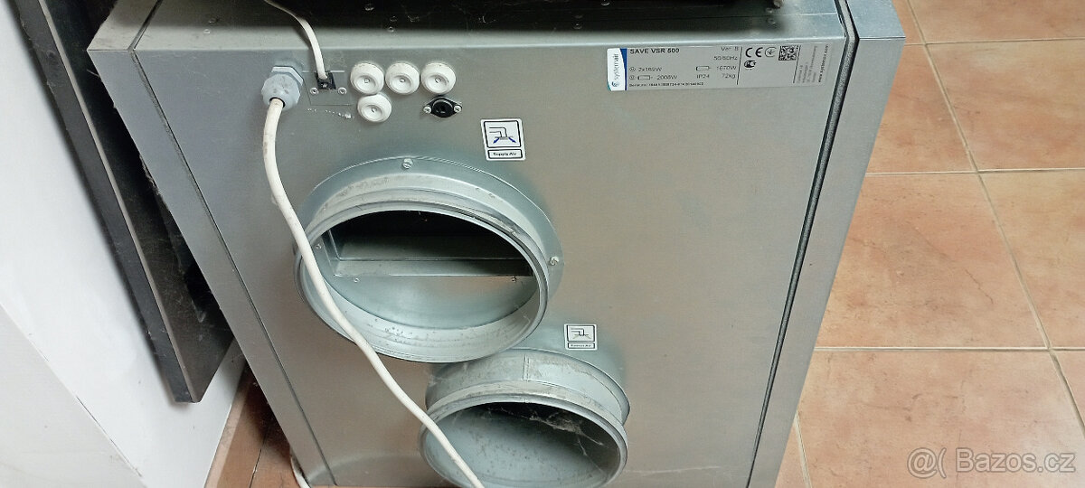 Rekuperační jednotka, Systemair SAVE VSR 500, rekuperace - 4