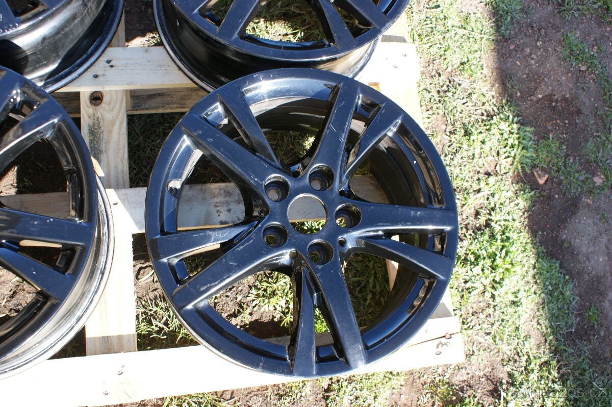 černá R16 alu kola BMW style 473 5x120 take VW Skoda Seat - 4