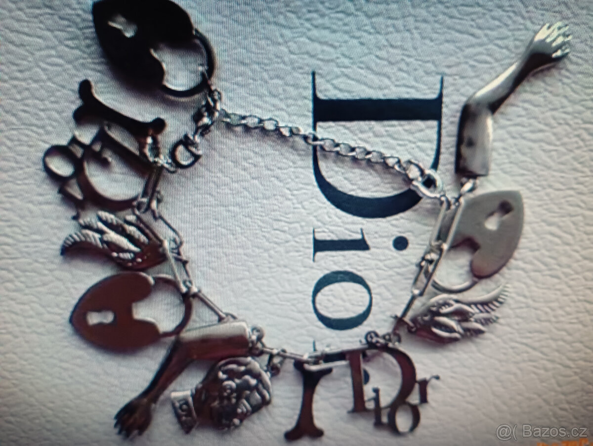 DIOR NÁUŠNICE, ŘETÍZEK, NÁRAMEK, PRSTEN - 4