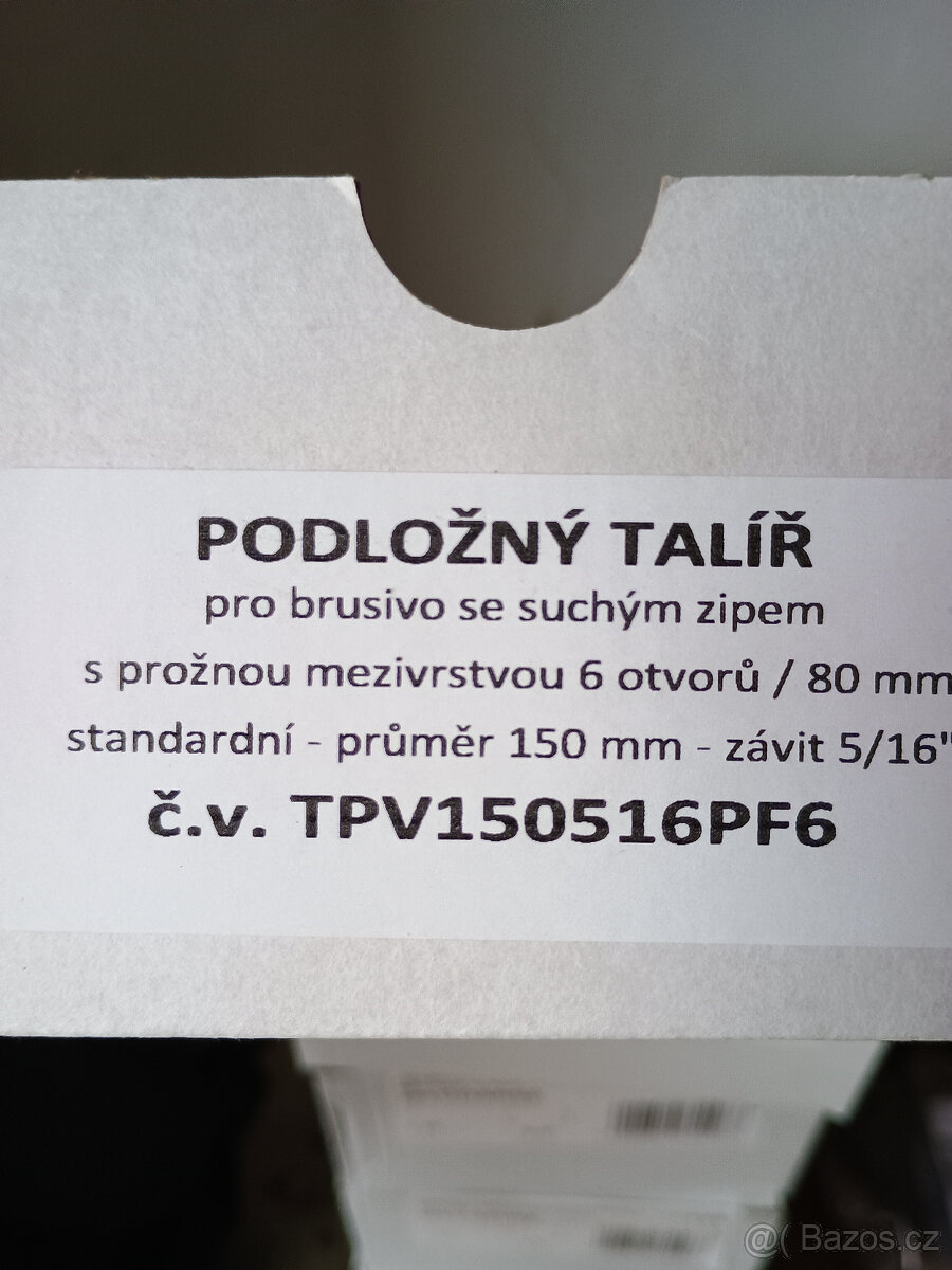 Podložný, brusný talíř 150mm - 4