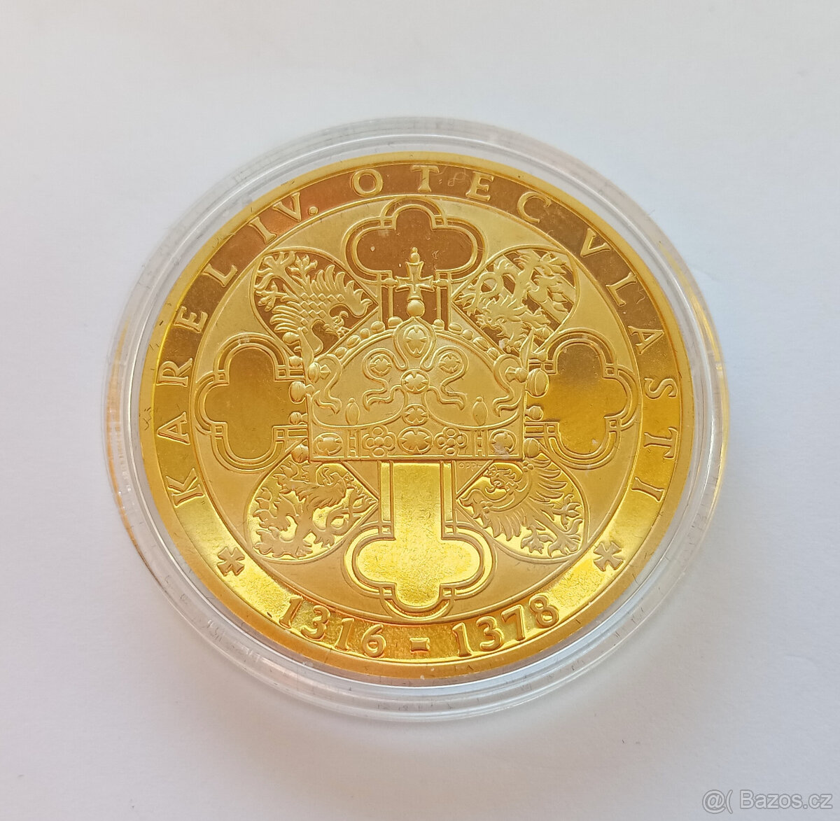 Pamětní medaile Vita Caroli – zlacená 999/1000 - 4