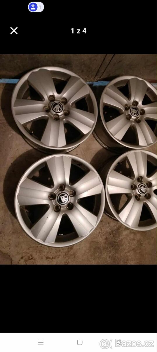 4ks alu disky orig. VW 5x112 r17 - 4
