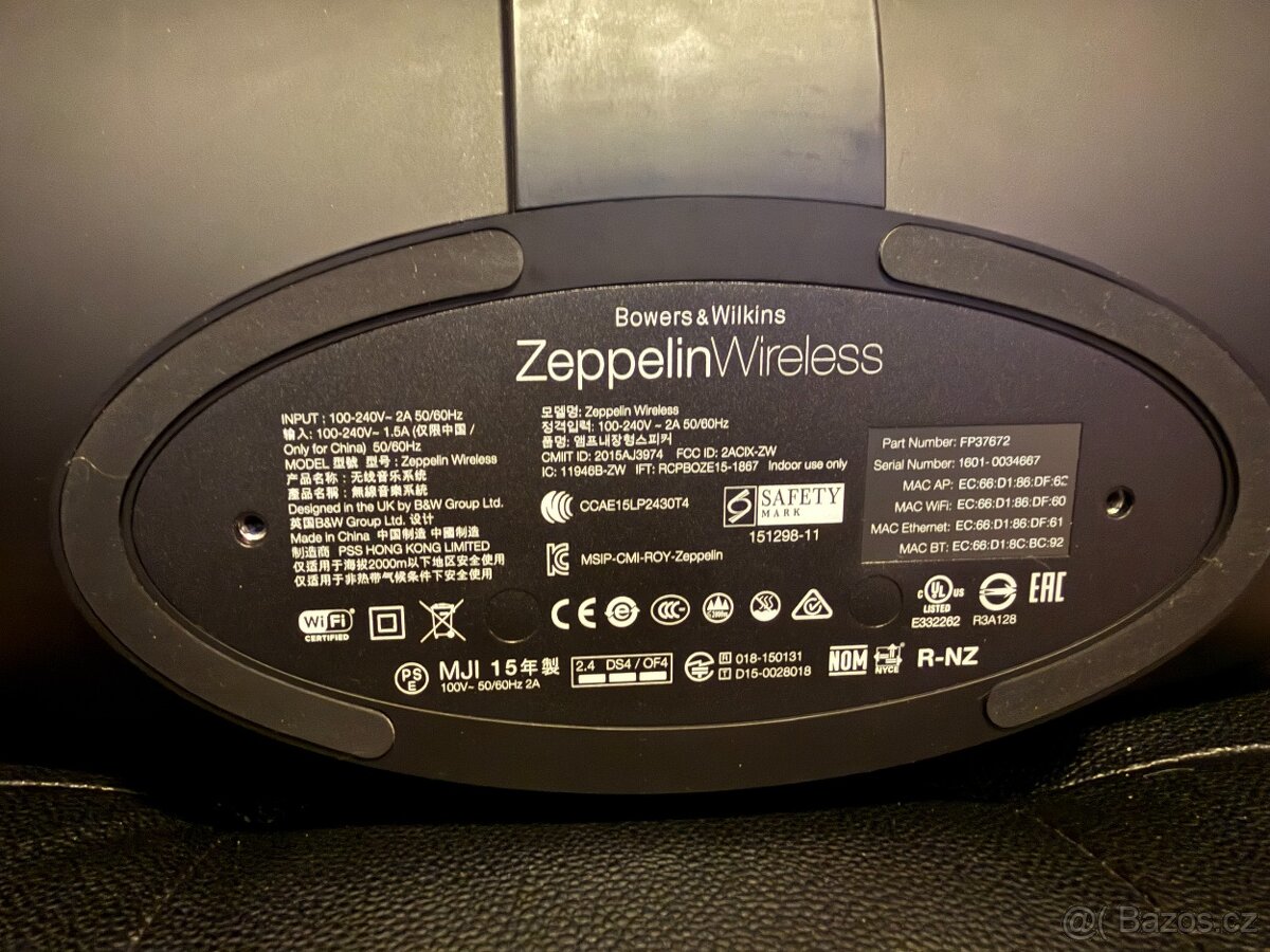 Bowers & Wilkins Zeppelin Wireless černý - 4