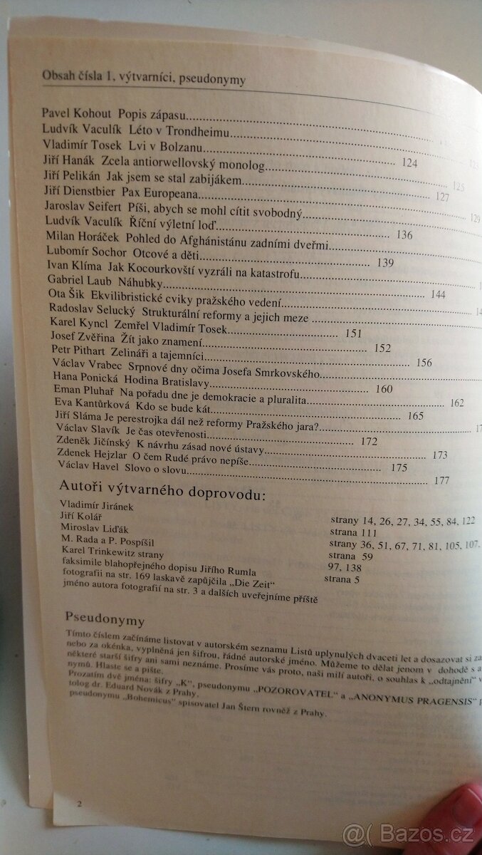 Listy 1990 č.1, 2, 3 + 1989 č.3 - 4
