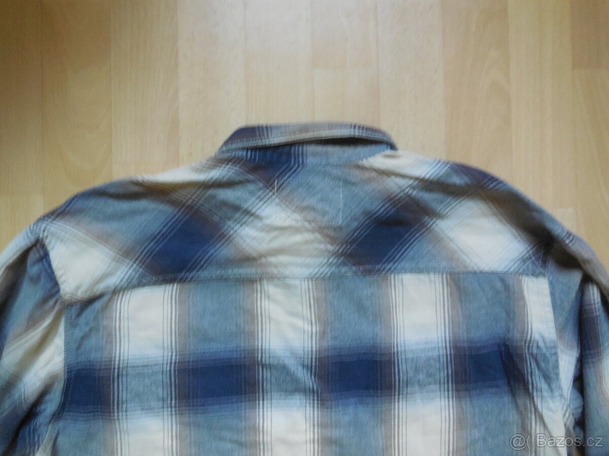 pánská Levi´s modrohnědá košile, flanel , dl. ruk, L/40 - 4