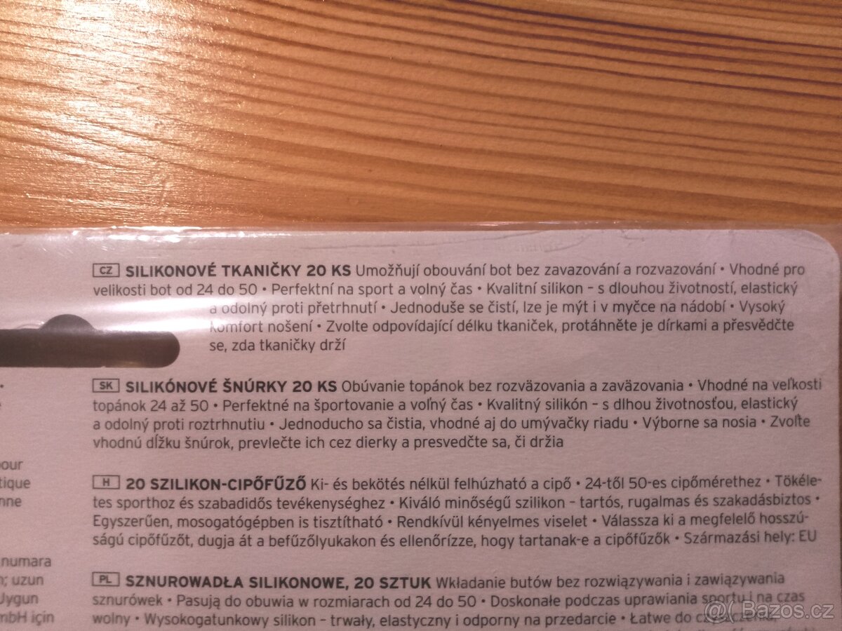 Silikonové tkaničky do bot Tchibo, černé - 4