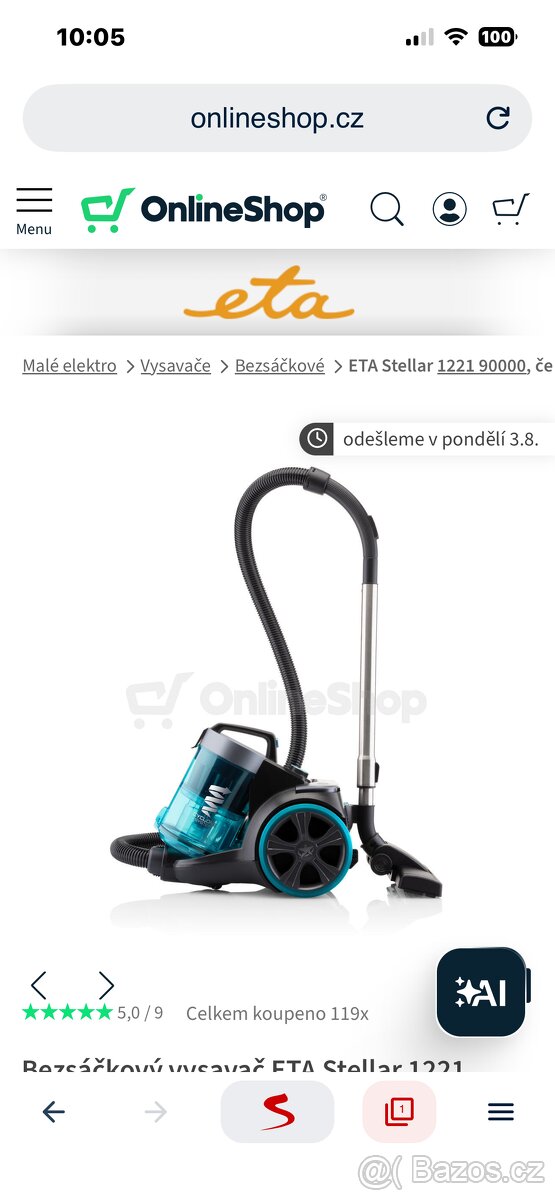 Vysavač ETA 1221 90000 - 4