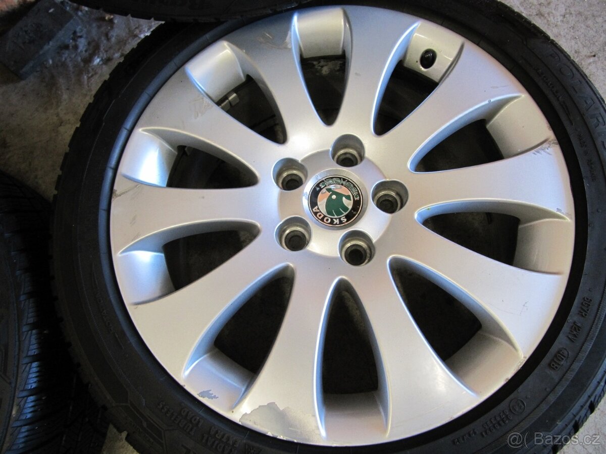 Alu Škoda + 225/45/17 Barum - 4