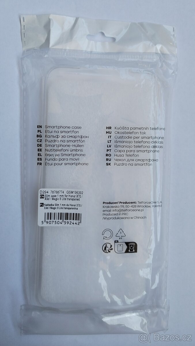 Honor Magic8 Lite transparentní kryt - 4