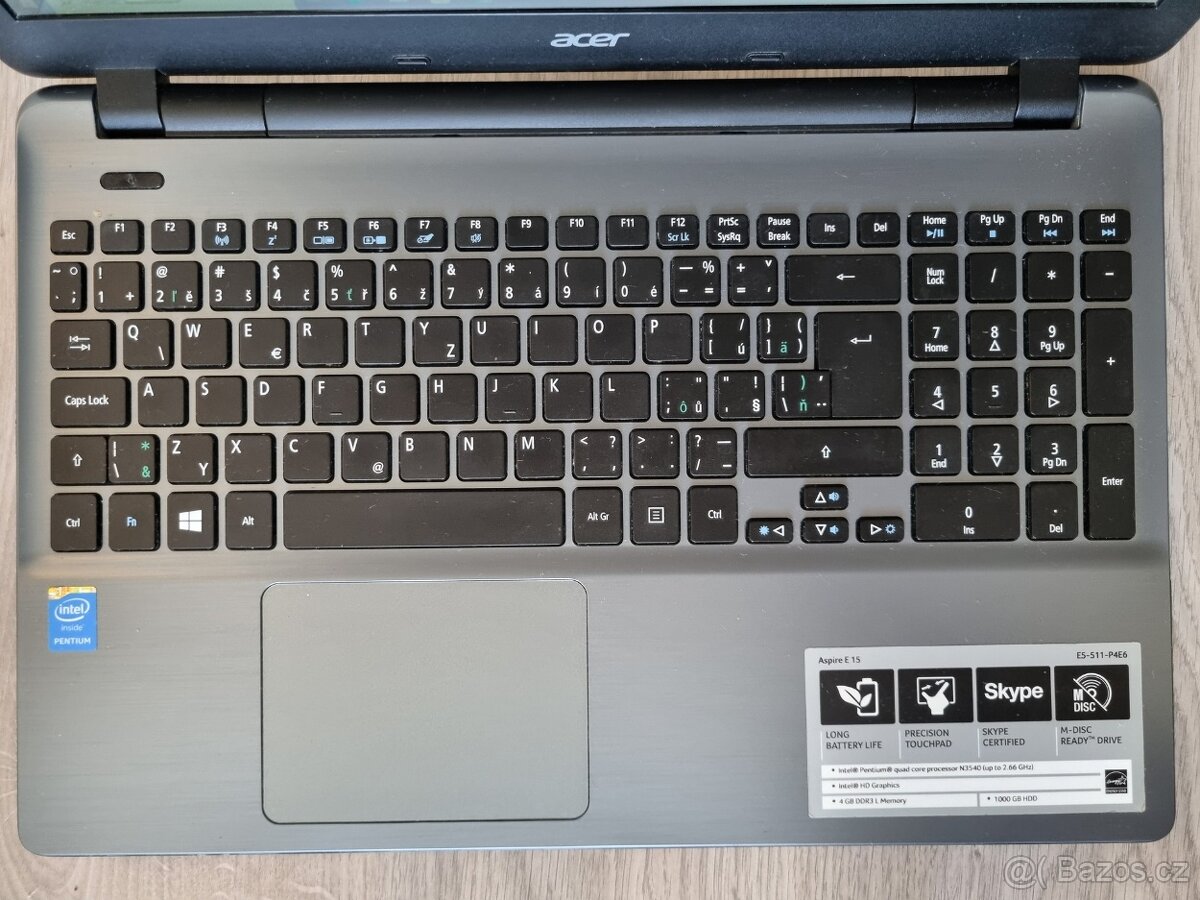 ▼ACER Aspire E5-511 - 15,6" / Pentium N3540 / 4GB / SSD / Z - 4