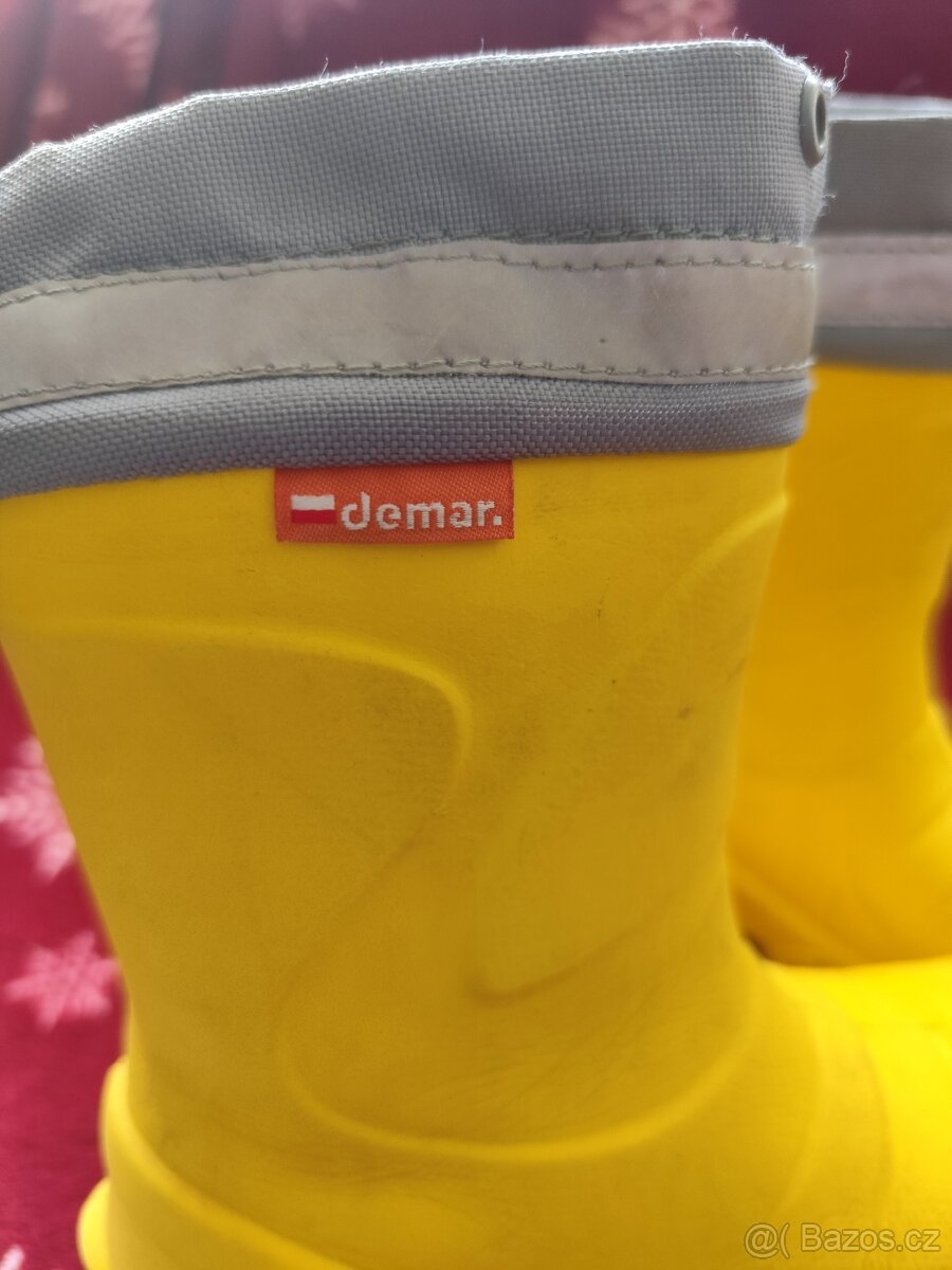 Dětské zateplené gumáčky značky DEMAR MAMUT vel. 24/25 - 4
